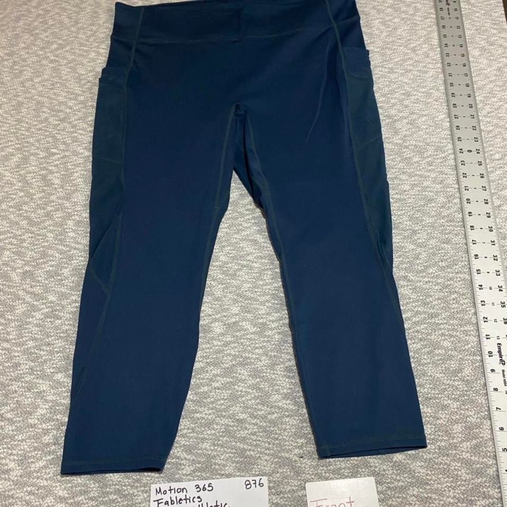 Motion 365 green Athletic leggings pants women size 4X. SKU876#activewear
